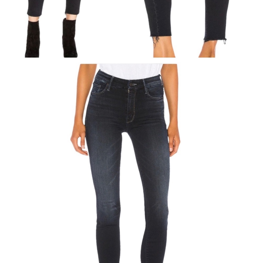MOTHER Jeans High Waisted Looker Ankle Fray in Last Call 24 NWT